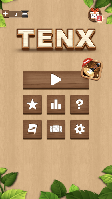 ภาพหน้าจอของ TENX - Wooden Number Puzzle