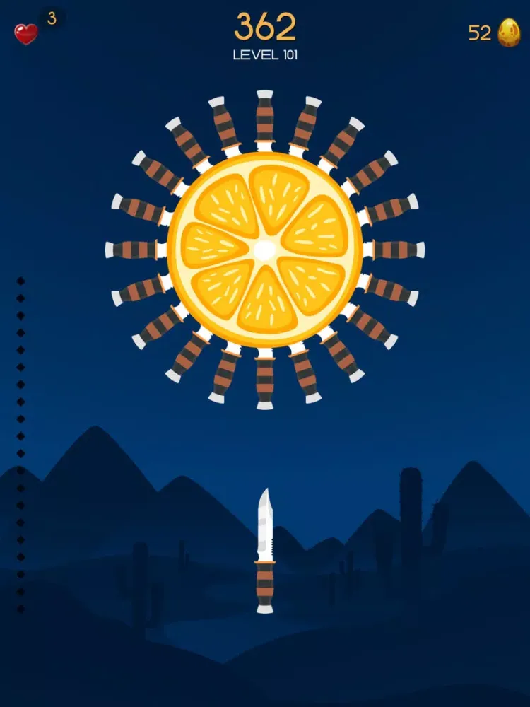 Скриншоты Knife Toss: Hit the Fruit iPad 