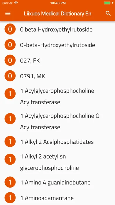 Liixuos Medical Dictionary En Screenshots