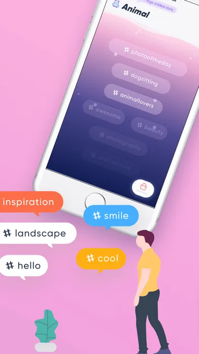 Screenshot di Tags Ideas for Social Posts