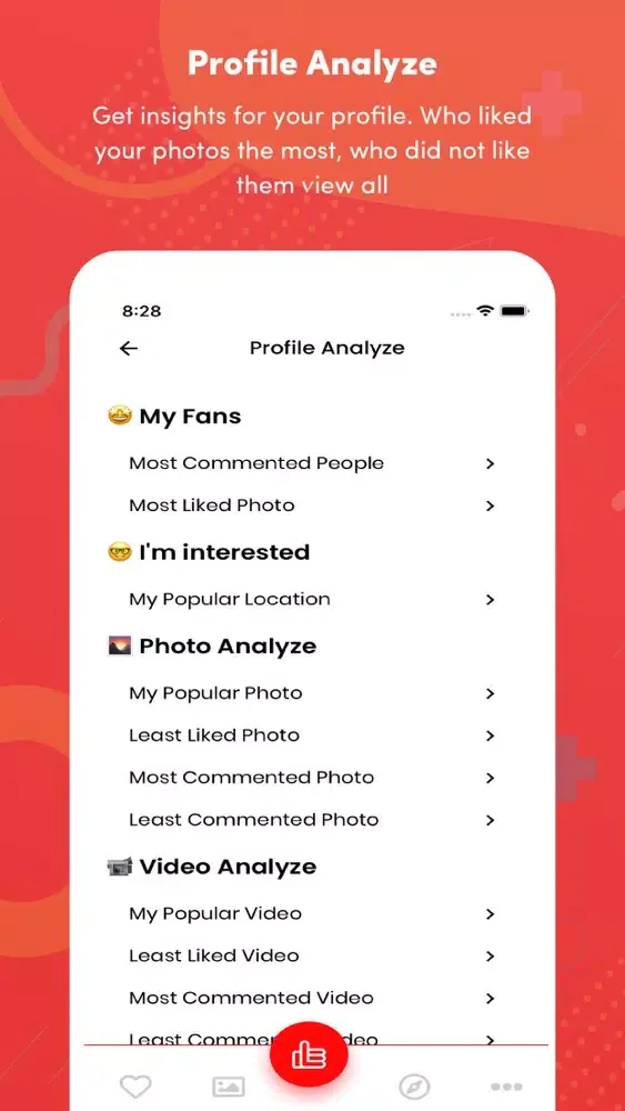 Ảnh chụp màn hình của Likes and Followers for Insta
