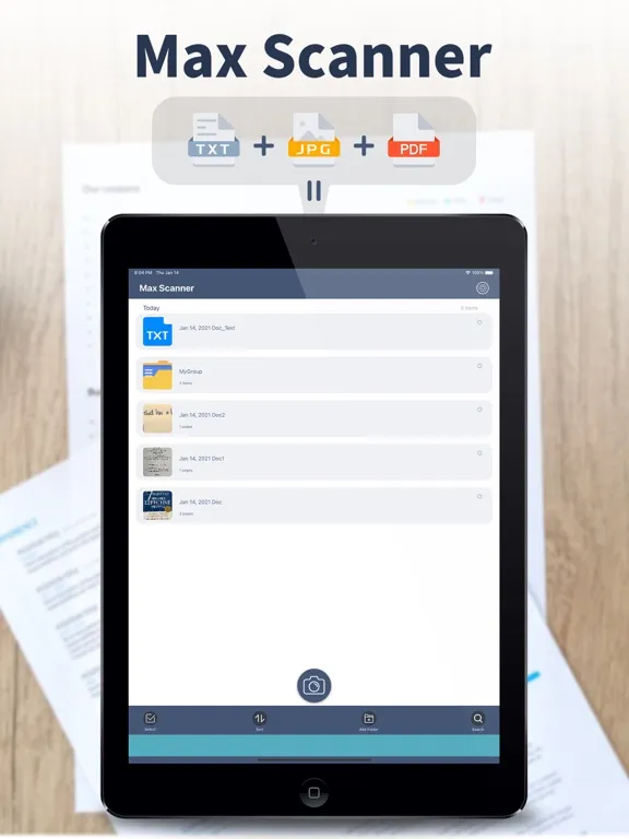 Max Scanner iPad  Screenshots