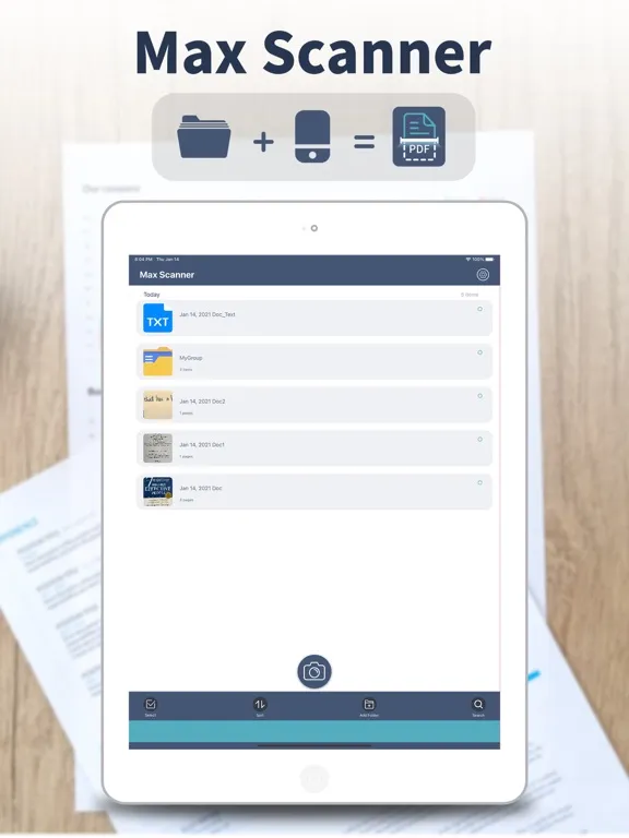 Max Scanner iPad  Screenshots