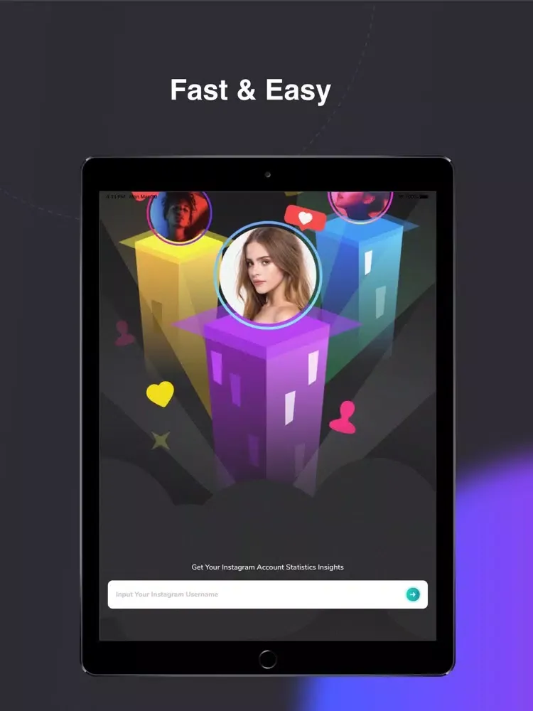 Скриншоты Top Likes for Instagram Stats iPad 