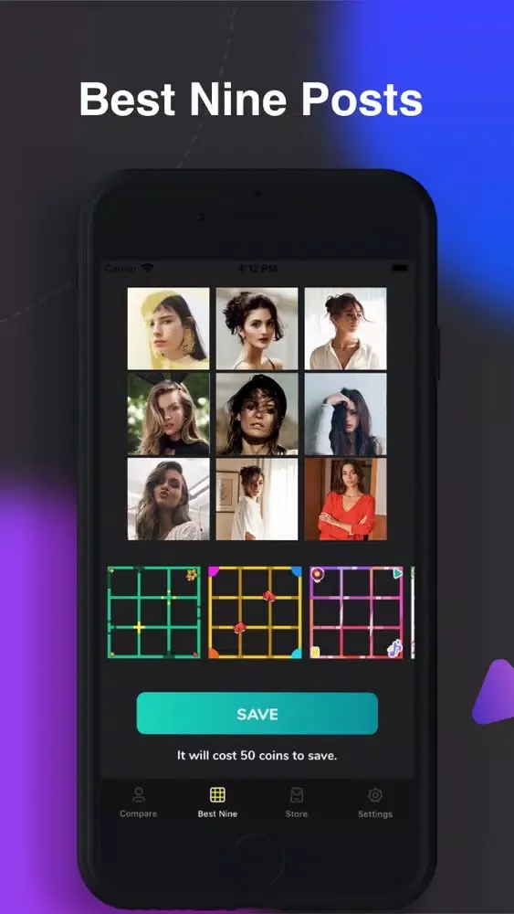 Скриншоты Top Likes for Instagram Stats