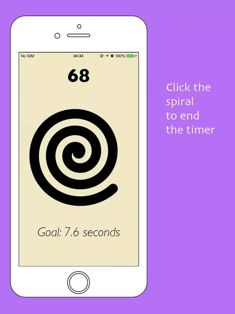 Spiral - A time measuring game iPad  Screenshots