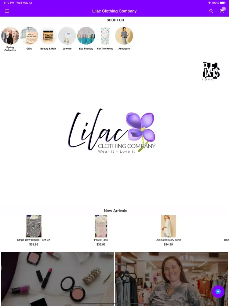 Lilac Clothing Company iPad 應用截圖
