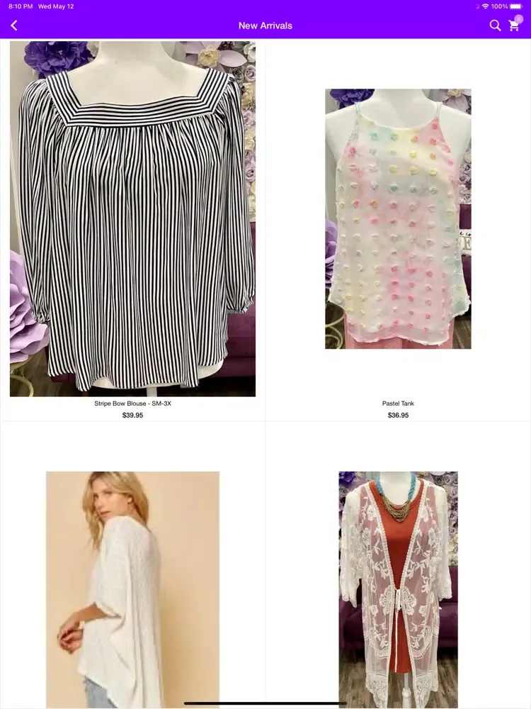Lilac Clothing Company iPad 應用截圖