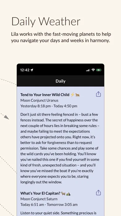 Capturas de pantalla de Lila: Astrology for Grown Ups