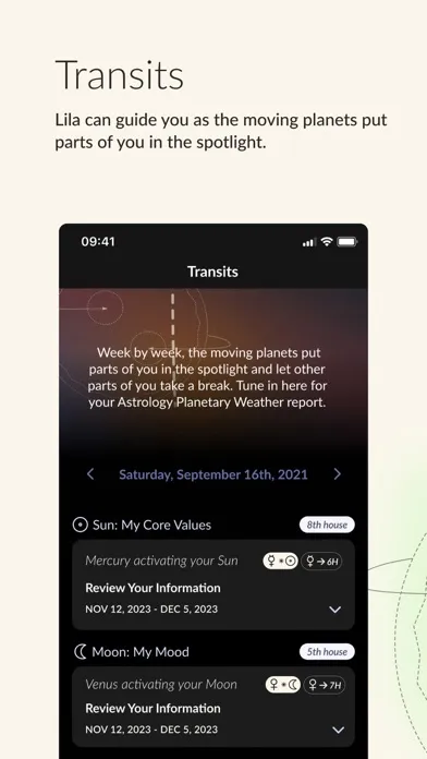 Capturas de pantalla de Lila: Astrology for Grown Ups