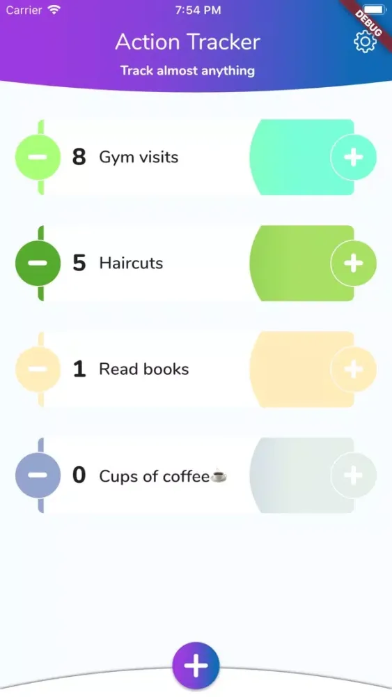 Track it - activities counter Screenshots
