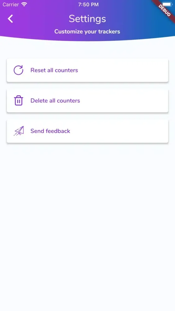 Track it - activities counter Screenshots