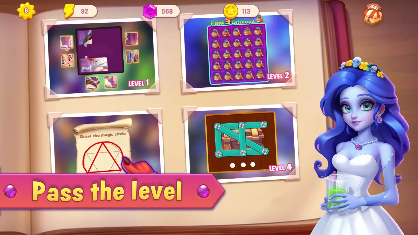Merge Vampire: Monster Mansion Ekran Görüntüleri
