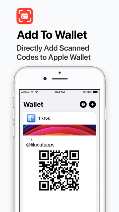 Capturas de tela do QR Code Reader