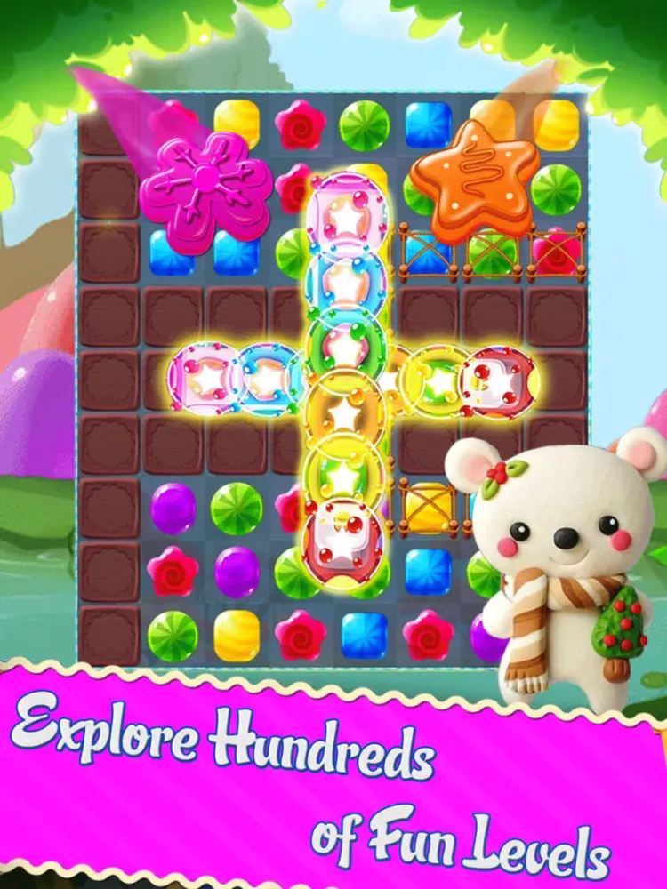 Zrzuty ekranu Sweet Candy - Amazing Candy Smash and Blast Candy Matching 3 iPad 