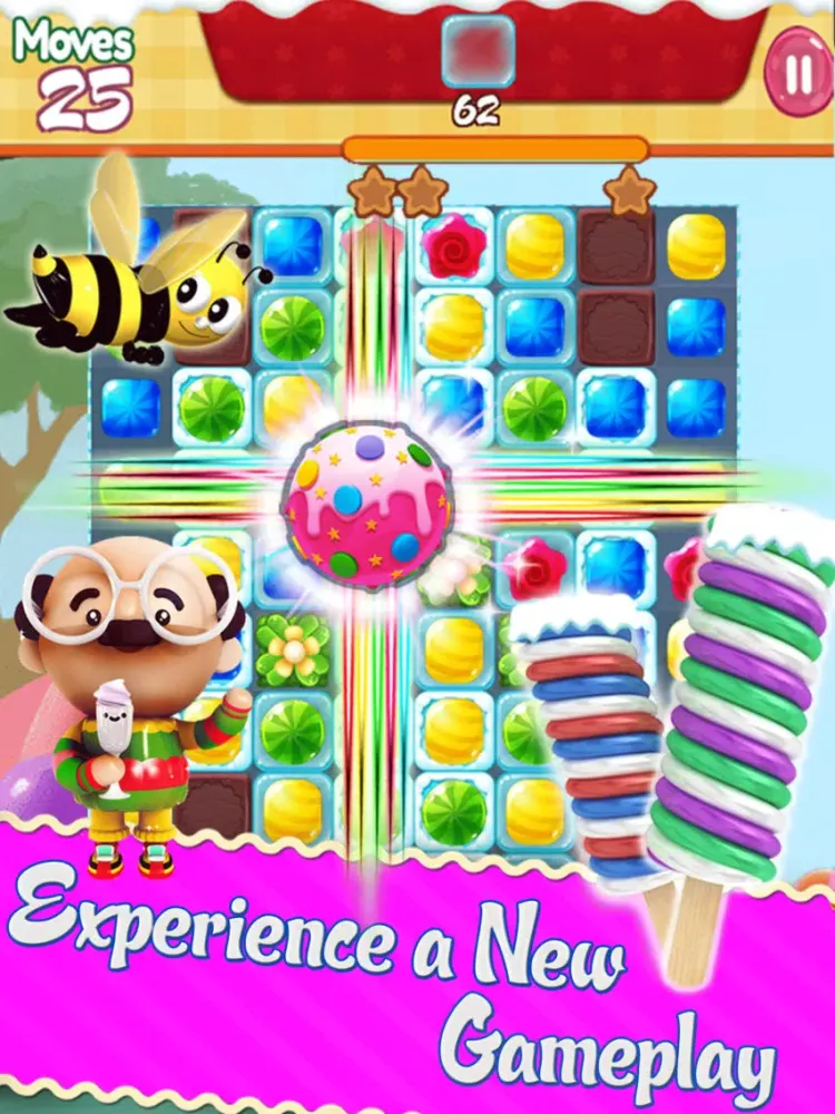 Zrzuty ekranu Sweet Candy - Amazing Candy Smash and Blast Candy Matching 3 iPad 
