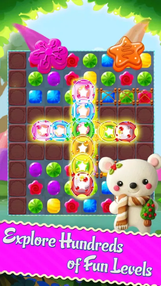 Zrzuty ekranu Sweet Candy - Amazing Candy Smash and Blast Candy Matching 3