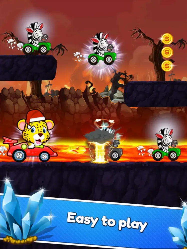 Tangkapan skrin Panda Racing - Fun Run Jungle Adventure iPad 
