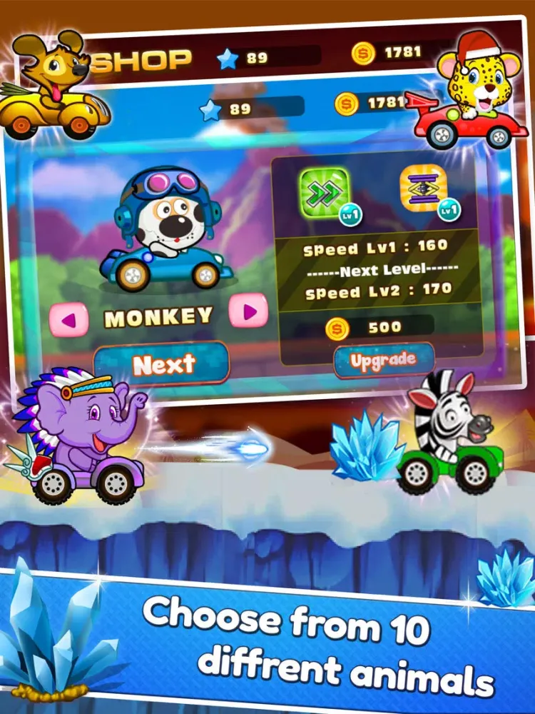 Tangkapan skrin Panda Racing - Fun Run Jungle Adventure iPad 