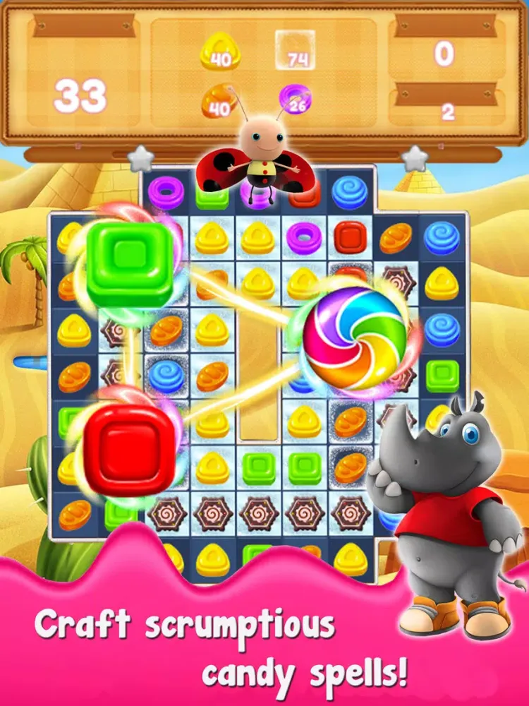 Gummy Candy Pop: Amazing Sugar Smash iPad  Screenshots
