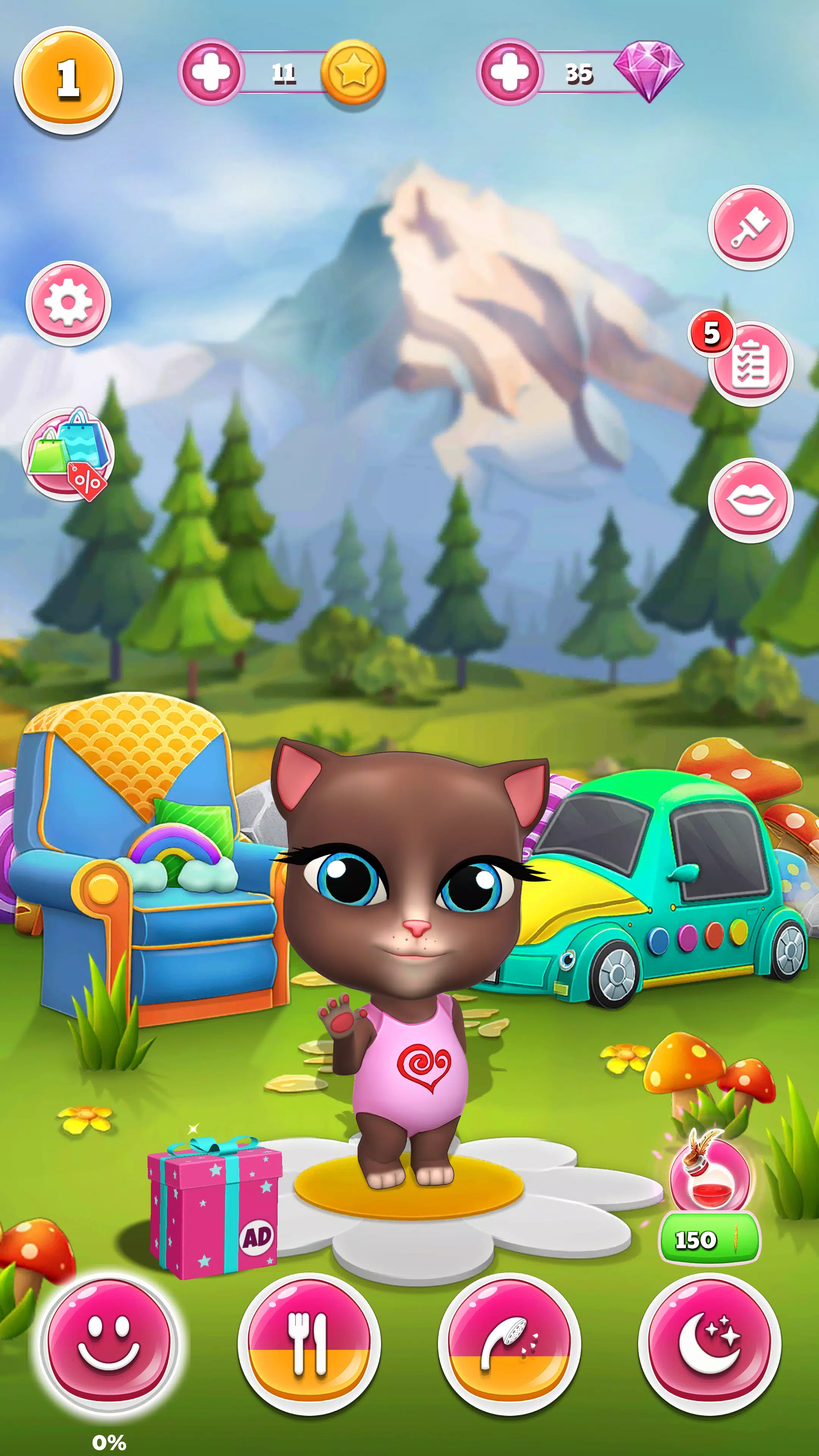 Lily The Cat: Virtual Pet Game Screenshots