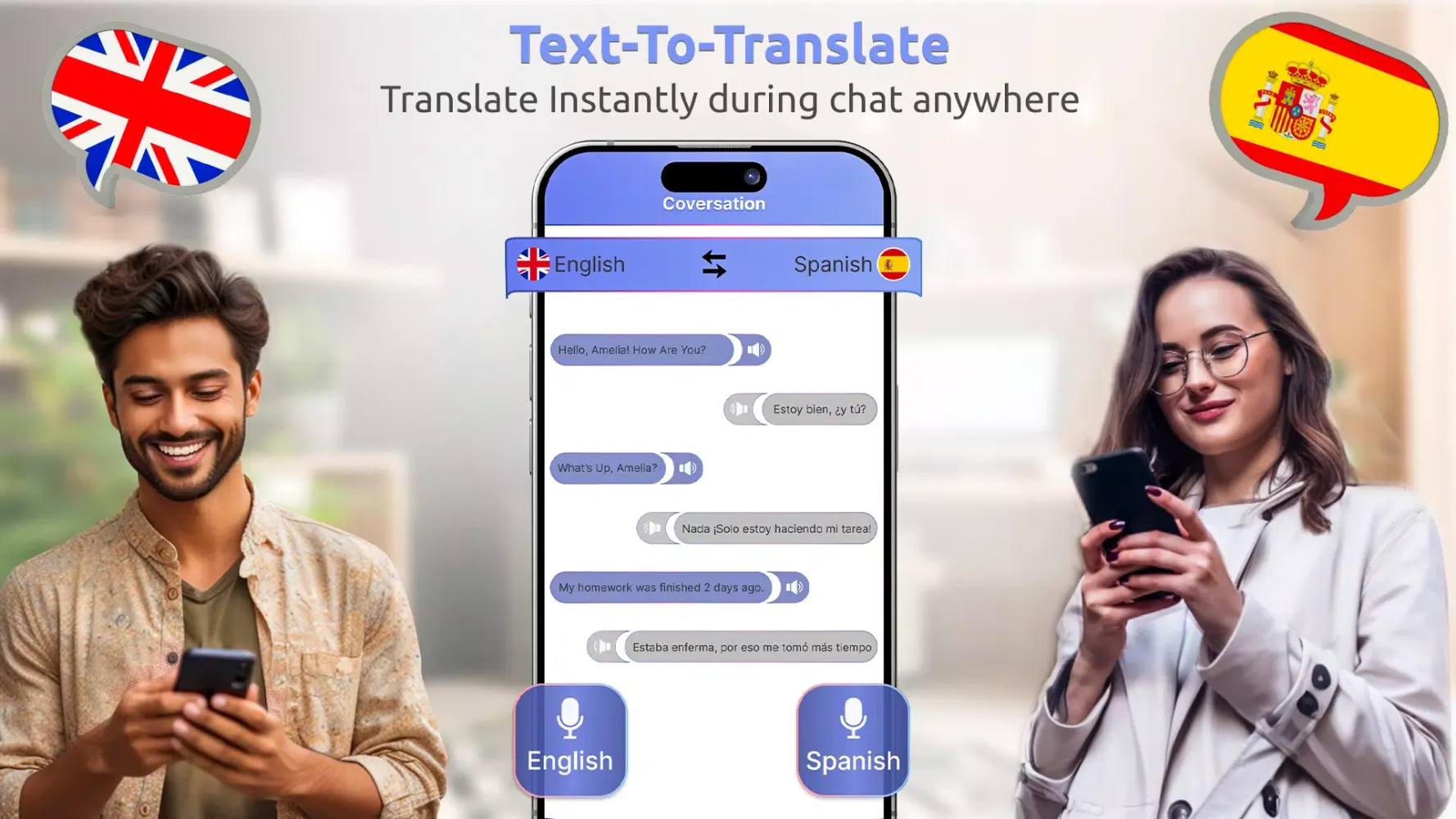 Capturas de tela do Voice Text & Photo Translator