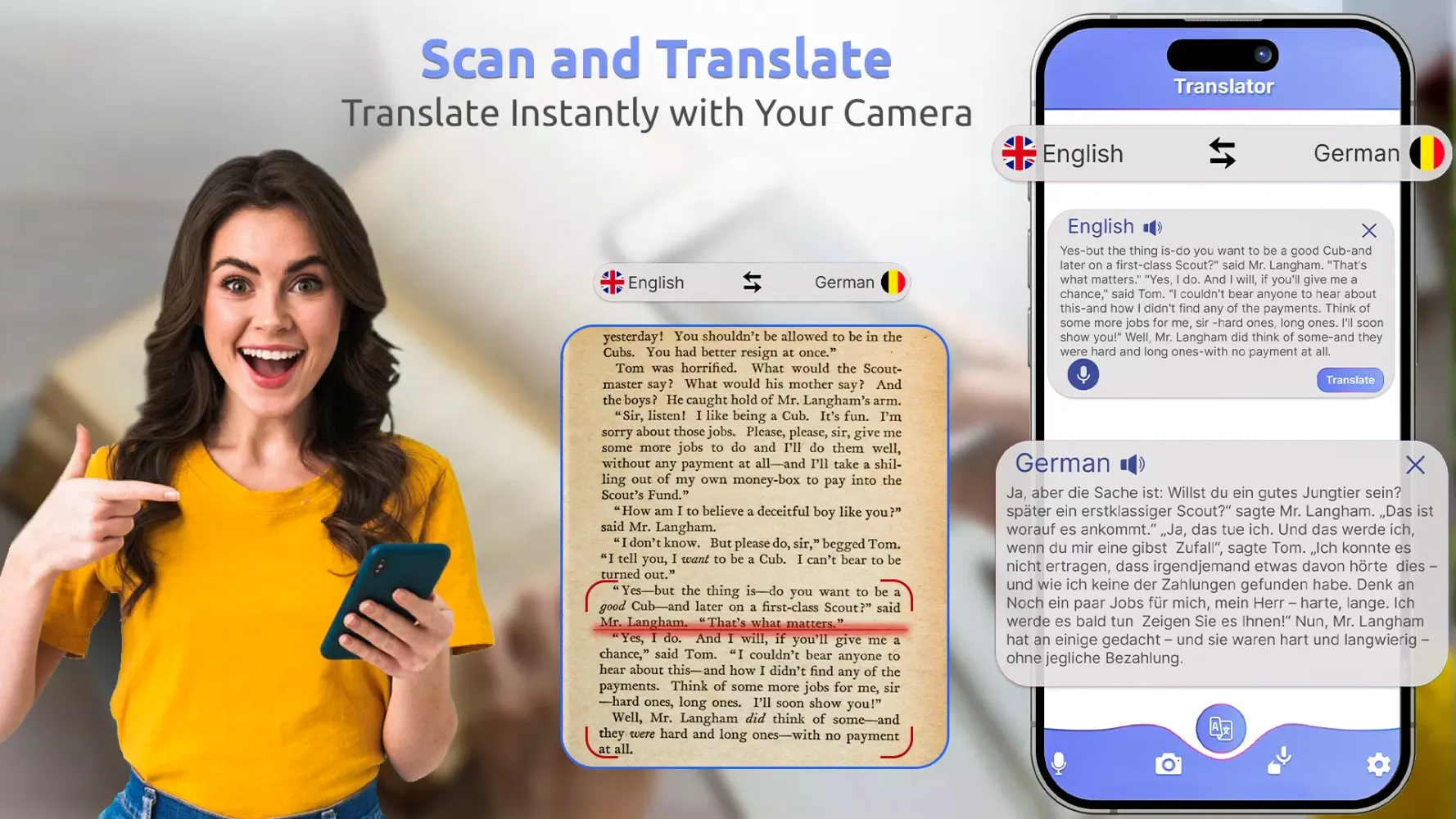 Capturas de tela do Voice Text & Photo Translator