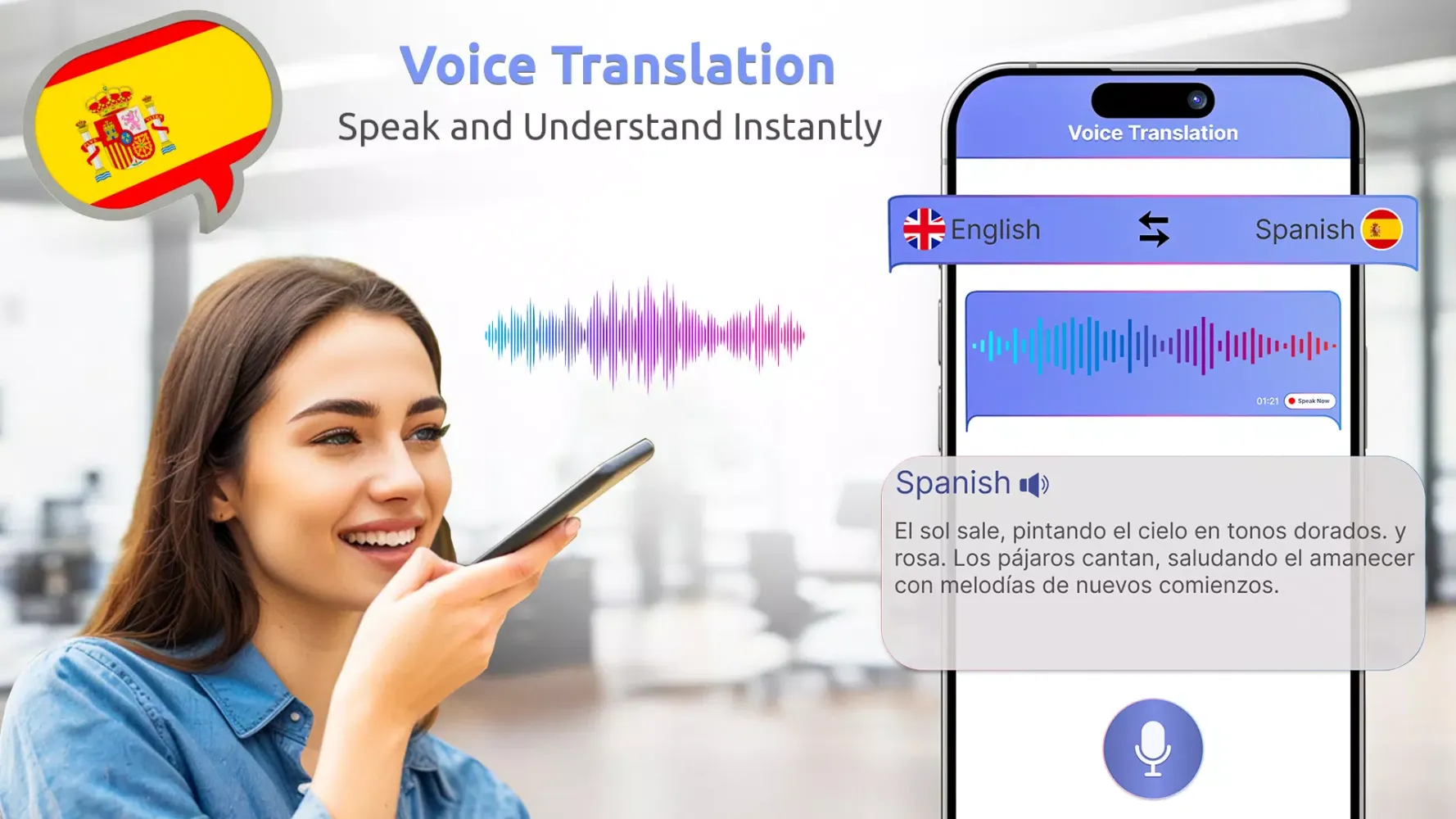 Capturas de tela do Voice Text & Photo Translator