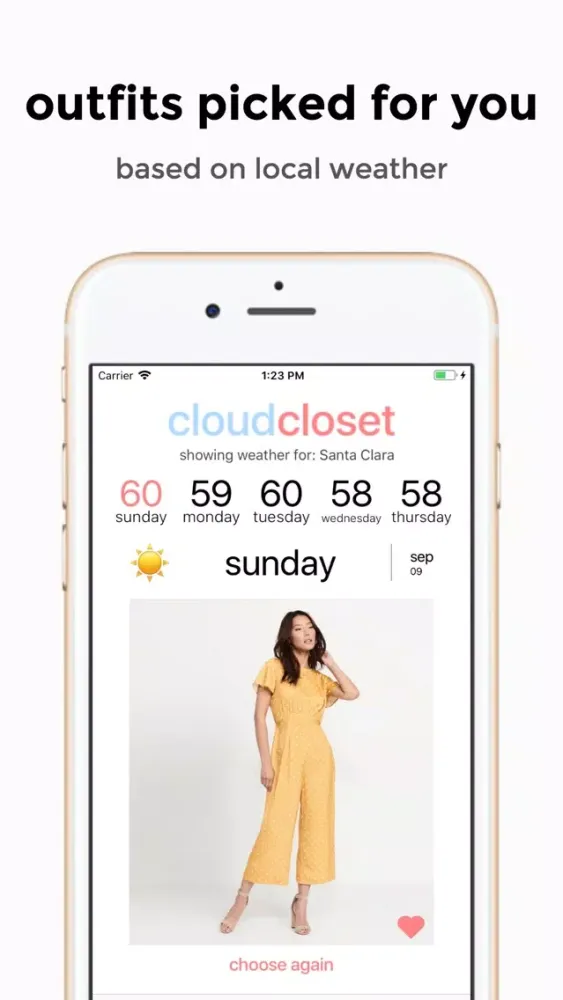 CloudCloset – Weather Dresser স্ক্রিনশট