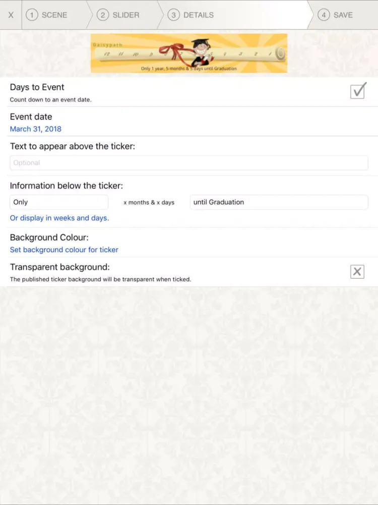 ภาพหน้าจอของ Daisypath iPad 