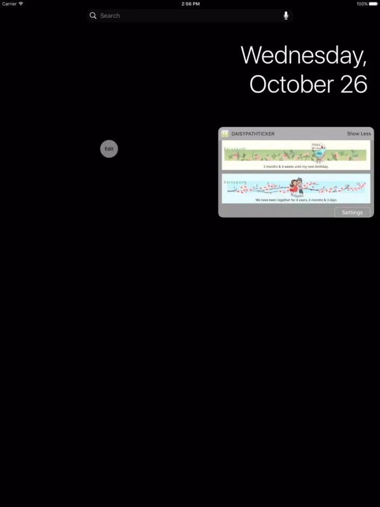 ภาพหน้าจอของ Daisypath iPad 