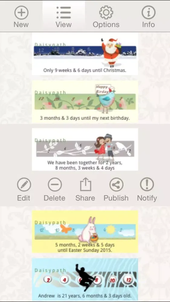 ภาพหน้าจอของ Daisypath
