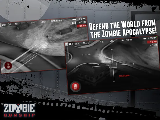 Screenshot di Zombie Gunship: Gun Down Zombies iPad 