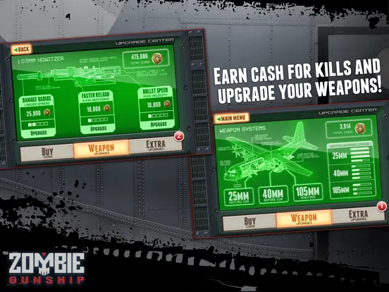 Screenshot di Zombie Gunship: Gun Down Zombies iPad 