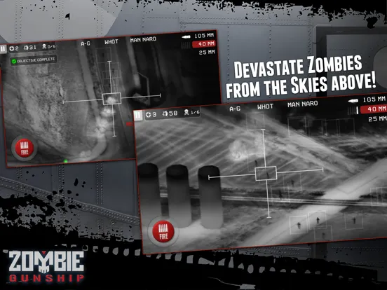 Screenshot di Zombie Gunship: Gun Down Zombies iPad 