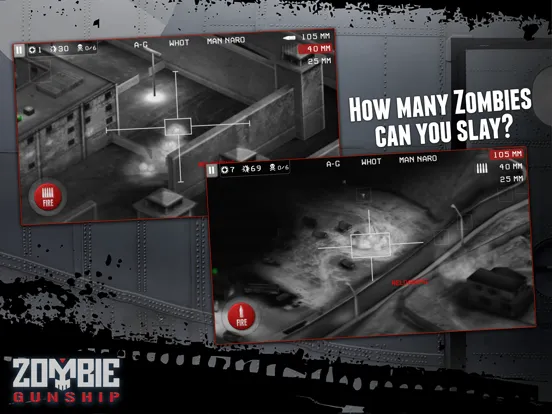 Screenshot di Zombie Gunship: Gun Down Zombies iPad 