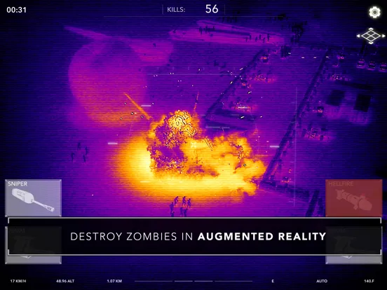 Capturas de tela do Zombie Gunship Revenant AR iPad 