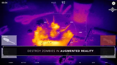 Capturas de tela do Zombie Gunship Revenant AR
