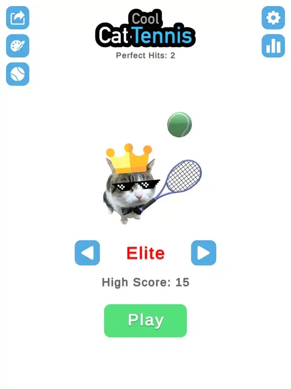 Cool Cat Tennis iPad  سکرین شاٹس