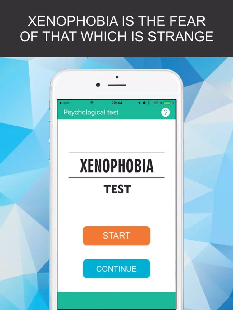Personality Test Quizzes Xenophobia Definition + iPad  স্ক্রিনশট