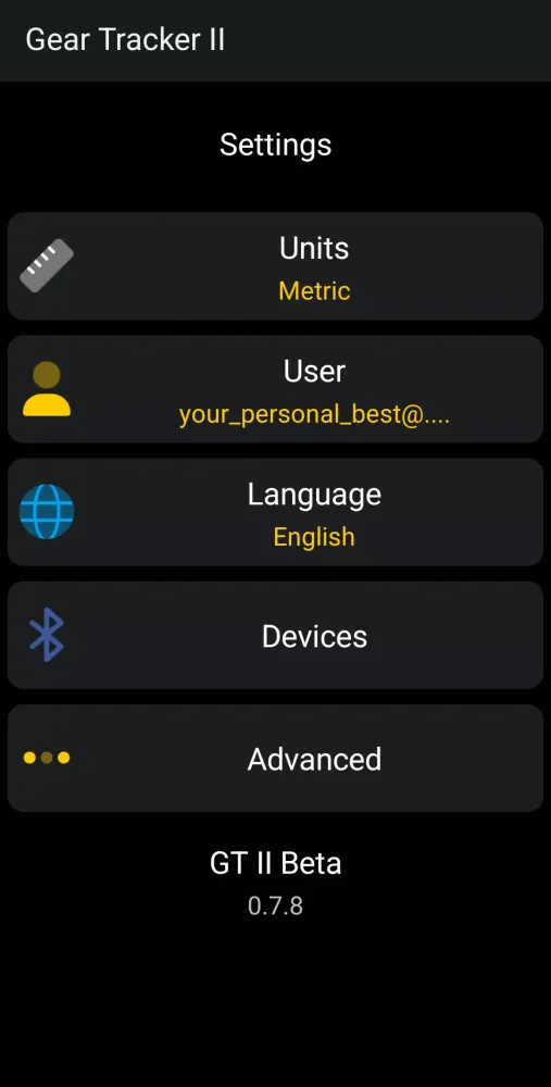 Zrzuty ekranu Gear Tracker II