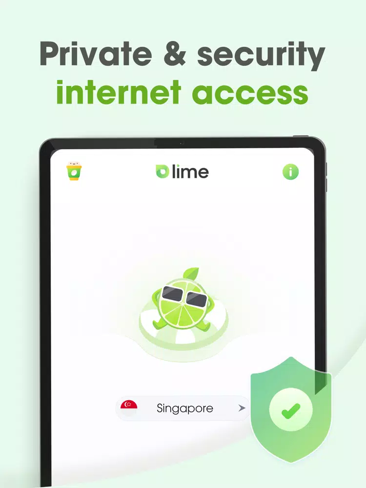 Ảnh chụp màn hình của Lime VPN Proxy Unlimited iPad 