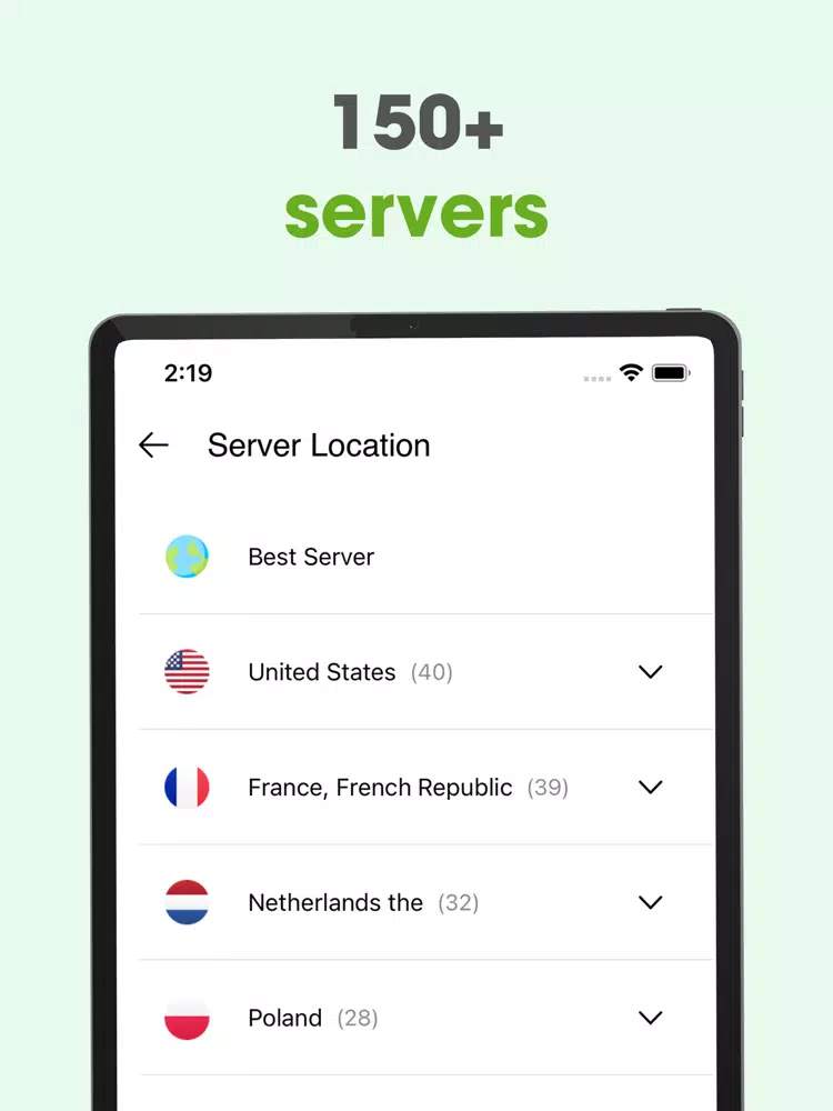 Ảnh chụp màn hình của Lime VPN Proxy Unlimited iPad 