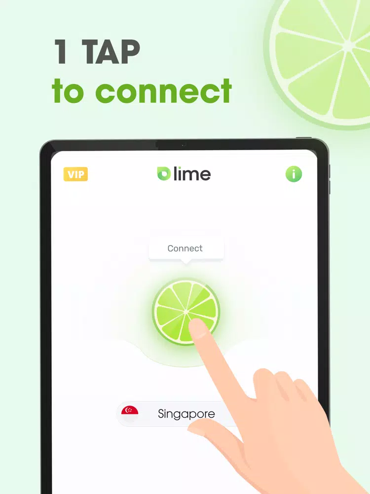 Ảnh chụp màn hình của Lime VPN Proxy Unlimited iPad 