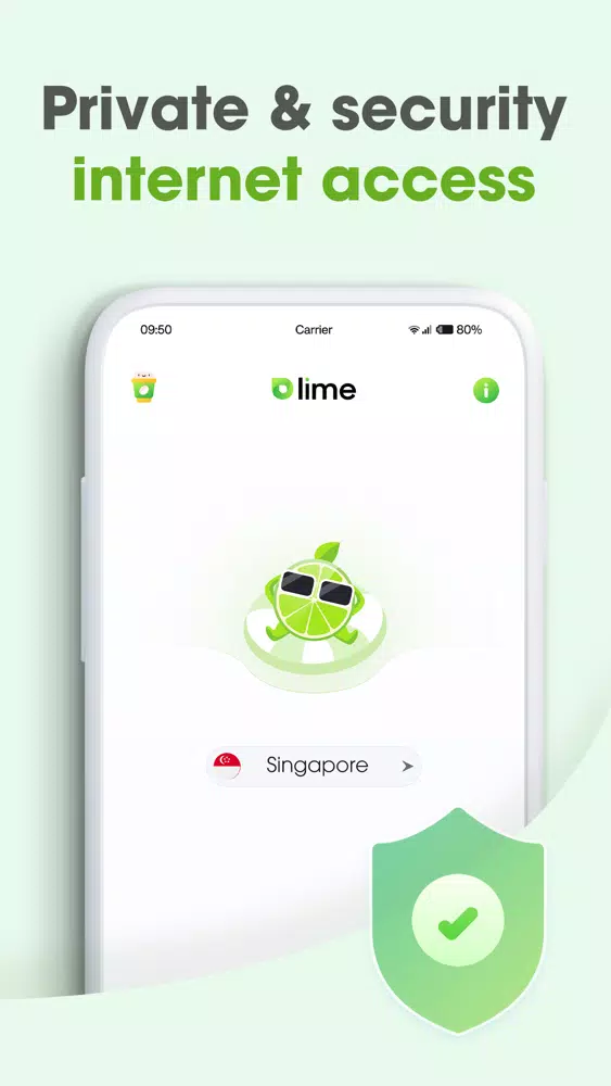 Ảnh chụp màn hình của Lime VPN Proxy Unlimited