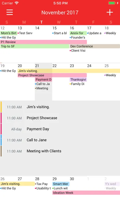 Tiny Month - Easy Calendar سکرین شاٹس