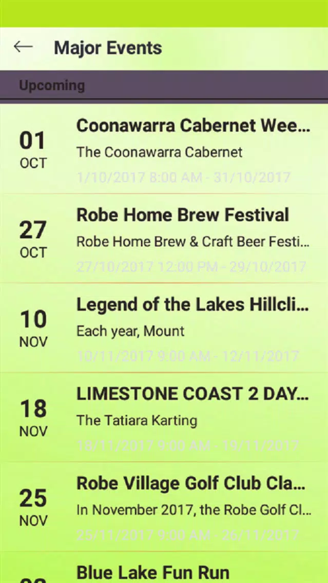 Screenshot di Limestone Coast SA