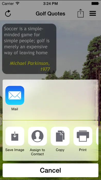 Capturas de pantalla de Golf Quotes