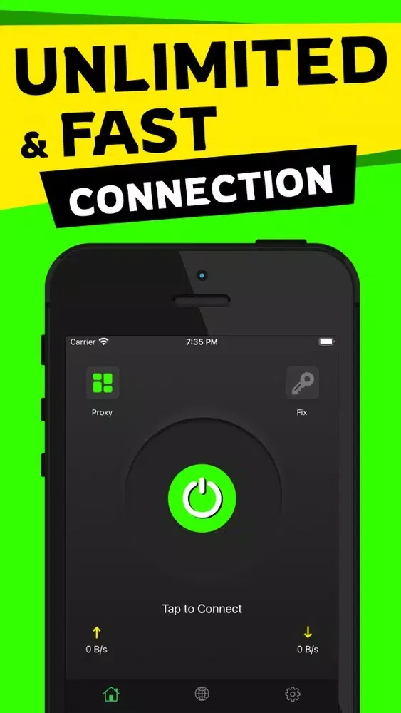 Captures d'écran de Lime VPN