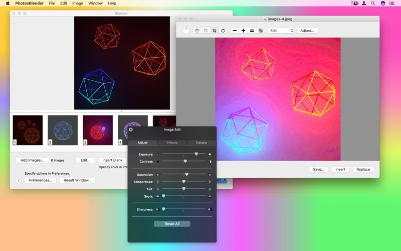 Скриншоты PhotosBlender - Image Blending